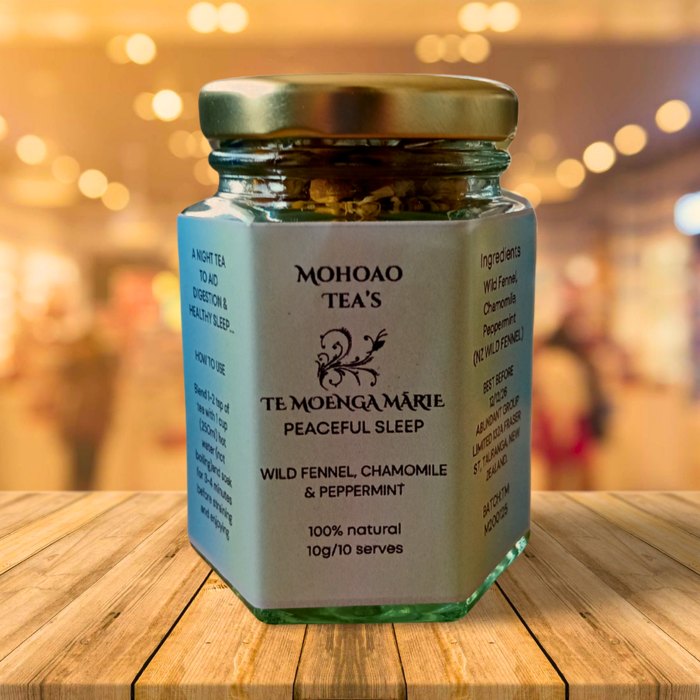 Te Moenga Mārie / Wild fennel infused herbal tea